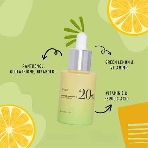 Anua Green Lemon Vita C Blemish Serum - 20ml