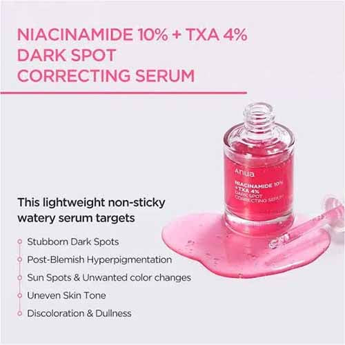 Anua Niacinamide 10% + TXA 4% Dark Spot Correcting Serum - 30ml